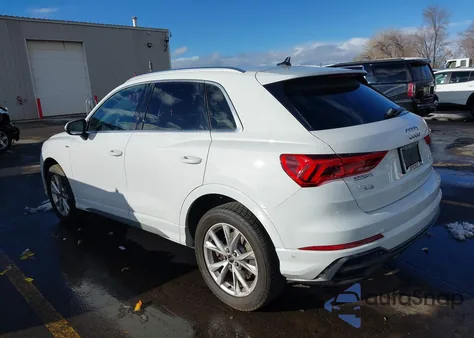 2021 Audi Q3 Premium 45 Tfsi S Line Quattro Tiptronic z USA, uszkodzony, nr VIN WA1DECF36M1100233